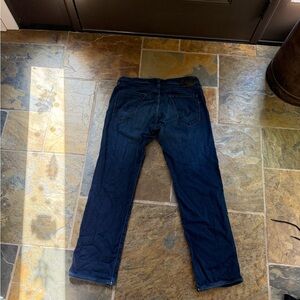 AG Adriano Goldschmied Dark Blue Straight Jeans
